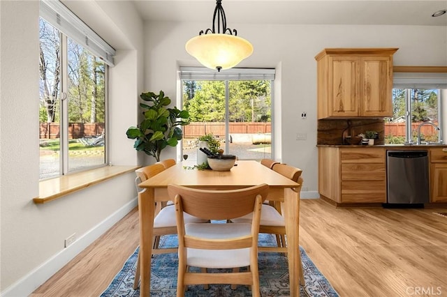 13725 Nimshew Rd, Magalia, CA 95954 - dining room with baseboards and light wood-style floors