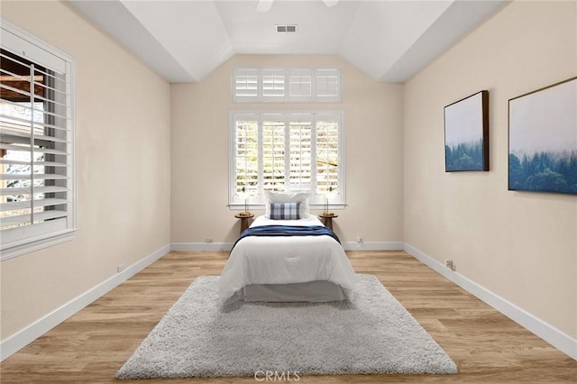 13725 Nimshew Rd, Magalia, CA 95954 - bedroom with visible vents, light wood-style floors, and baseboards
