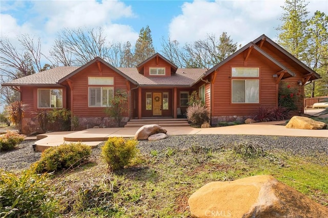 13725 Nimshew Rd, Magalia, CA 95954 - view of front of house featuring stone siding
