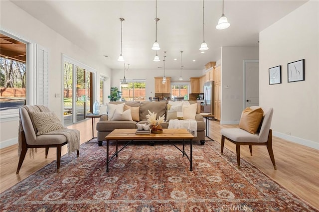 13725 Nimshew Rd, Magalia, CA 95954 - living area featuring baseboards and light wood-style flooring