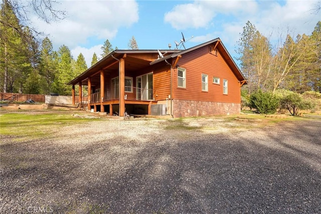13725 Nimshew Rd, Magalia, CA 95954 - view of side of home with central AC unit