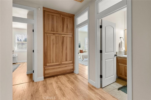 13725 Nimshew Rd, Magalia, CA 95954 - hall featuring baseboards and light wood-style floors