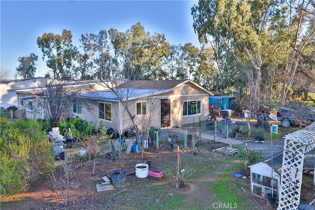 view of rear view of property
