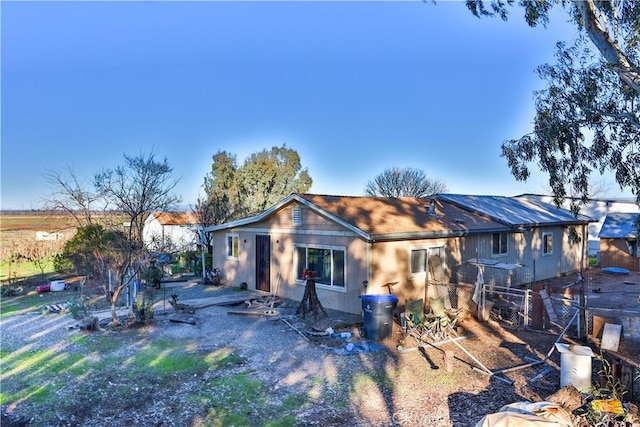 view of rear view of property
