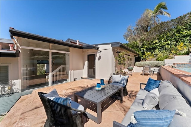 view of patio / terrace featuring outdoor lounge area