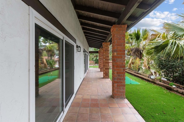 32404 Womsi Rd, Pauma Valley, CA 92061 - view of patio / terrace featuring a putting green