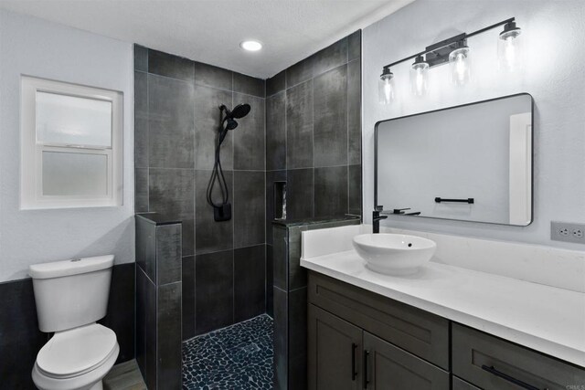 32404 Womsi Rd, Pauma Valley, CA 92061 - bathroom featuring vanity and a tile shower