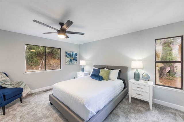 32404 Womsi Rd, Pauma Valley, CA 92061 - carpeted bedroom featuring baseboards and a ceiling fan