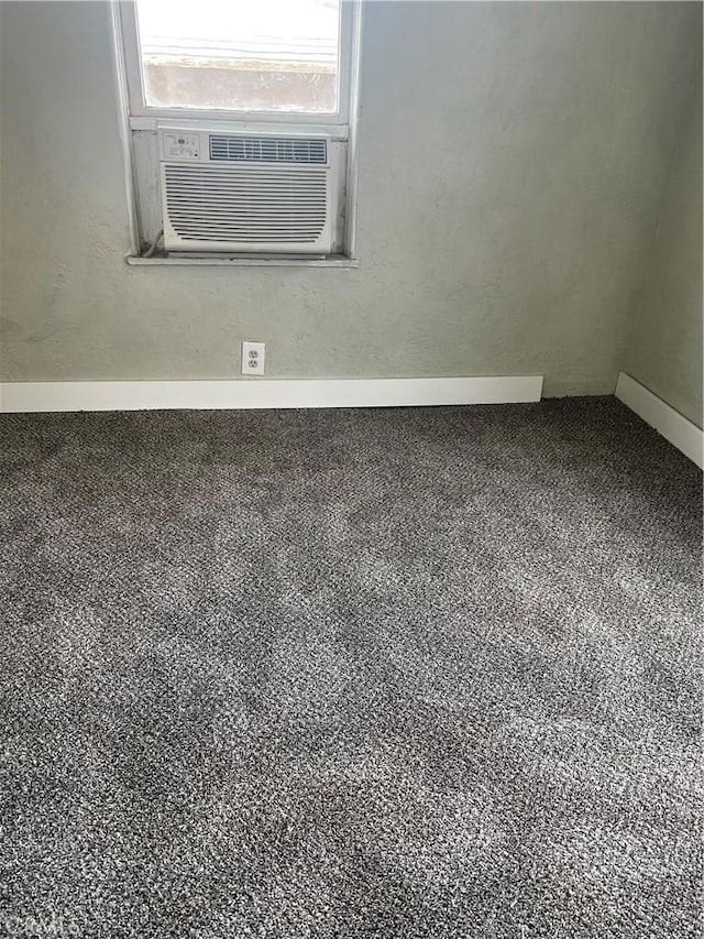 empty room featuring cooling unit