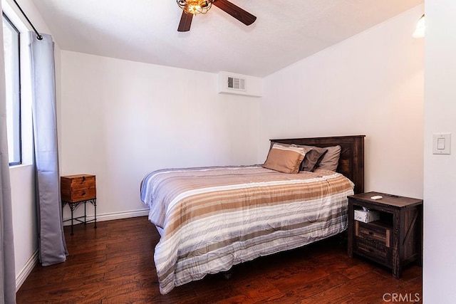 23461 Darcy Ln, Newhall, CA 91321 - bedroom featuring wood finished floors, baseboards, and a ceiling fan