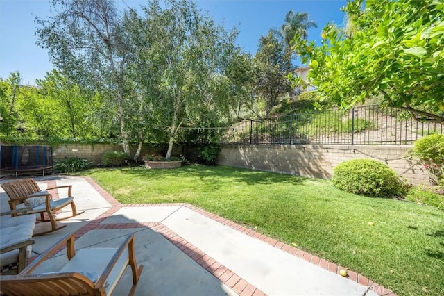 23461 Darcy Ln, Newhall, CA 91321 - fenced backyard with a patio area