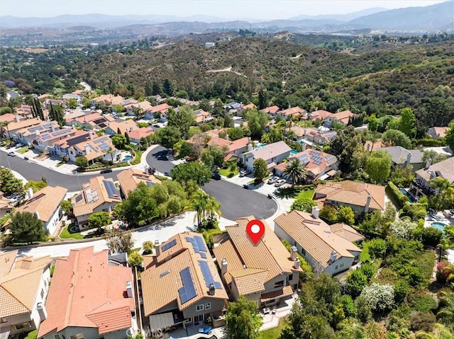 23461 Darcy Ln, Newhall, CA 91321 - aerial perspective of suburban area featuring mountains