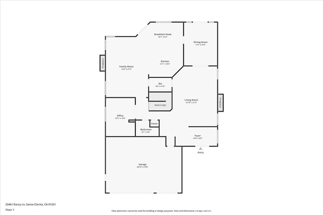 23461 Darcy Ln, Newhall, CA 91321 - view of property floor plan