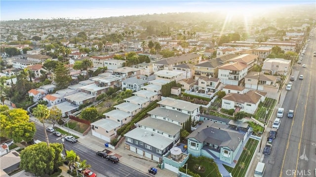 bird's eye view with a residential view