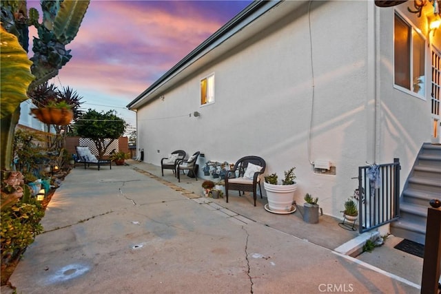 view of patio with fence