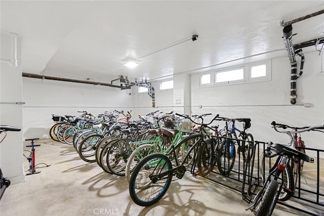 garage featuring bike storage