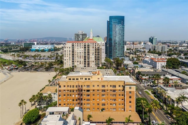 aerial view with a view of city