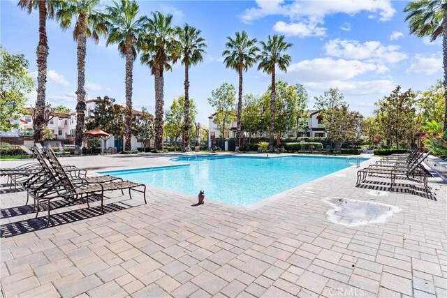 pool featuring a patio