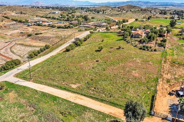 aerial view featuring a mountain view