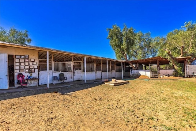 view of stable