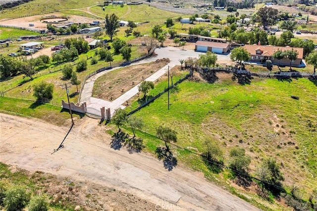 drone / aerial view featuring a rural view