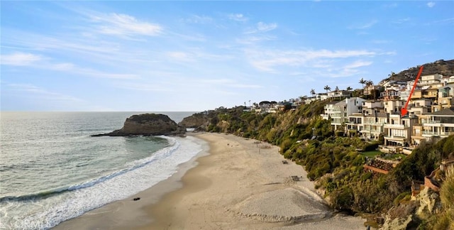 water view with a beach view