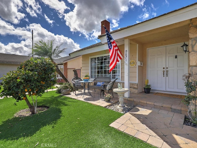 exterior space with a patio