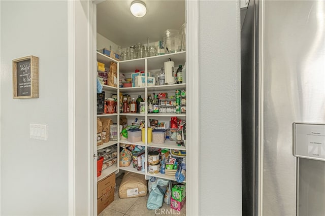 view of pantry