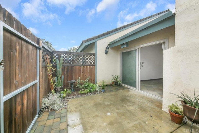 view of patio / terrace featuring a fenced backyard