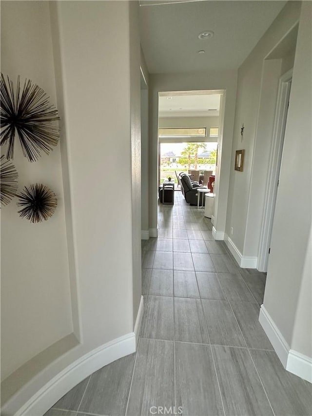 hall with baseboards