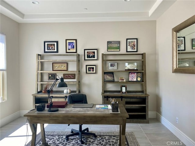 office with baseboards