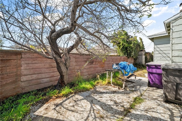 view of patio / terrace with a fenced backyard