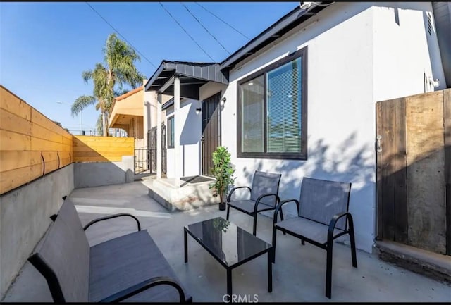 view of patio / terrace with a fenced backyard