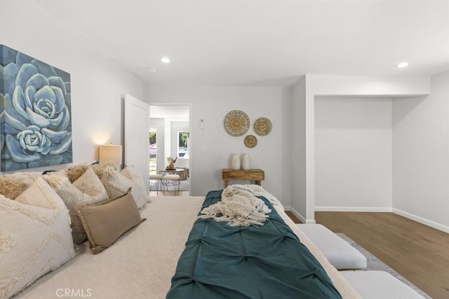 11541 Basye St, El Monte, CA 91732 - bedroom featuring recessed lighting, baseboards, and wood finished floors