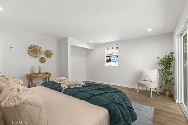 11541 Basye St, El Monte, CA 91732 - bedroom featuring recessed lighting, light wood-style flooring, and baseboards