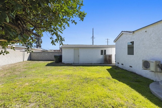 11541 Basye St, El Monte, CA 91732 - view of yard with ac unit and a fenced backyard