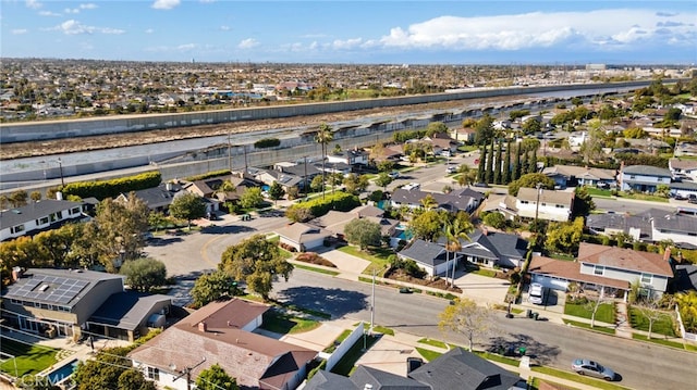 bird's eye view with a residential view