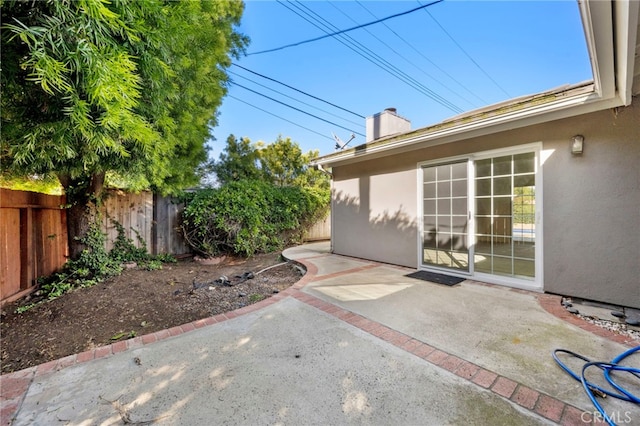 view of patio with a fenced backyard