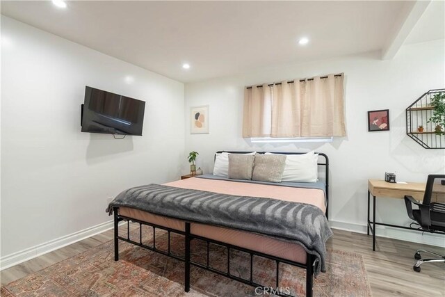 11894 Truro Ave, Hawthorne, CA 90250 - bedroom featuring recessed lighting, baseboards, and wood finished floors