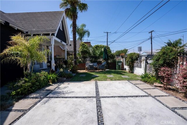 11894 Truro Ave, Hawthorne, CA 90250 - view of patio / terrace with a gate and fence
