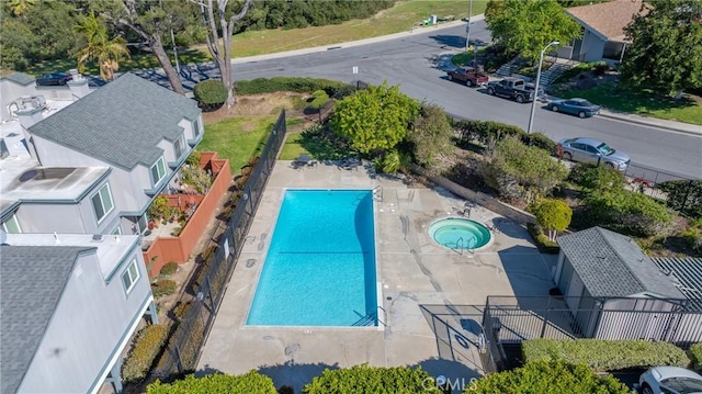 birds eye view of property