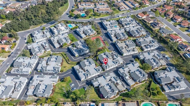 birds eye view of property featuring a residential view