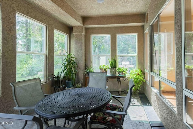 sunroom / solarium with plenty of natural light