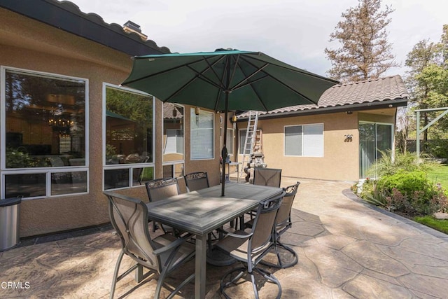 view of patio / terrace with outdoor dining area