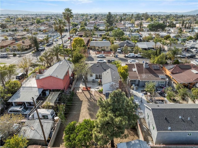 bird's eye view featuring a residential view