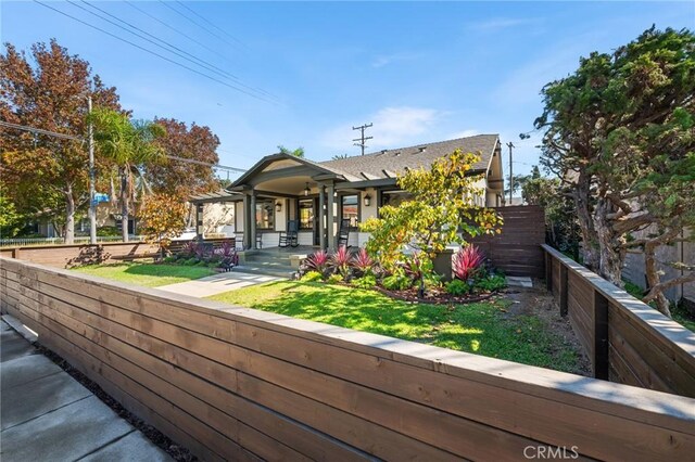 274 Grand Ave, Long Beach, CA 90803 - back of house featuring a porch and roof with shingles