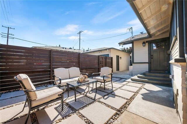 274 Grand Ave, Long Beach, CA 90803 - view of patio with an outdoor living space