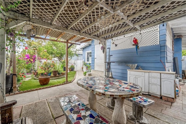 6324 Denver Ave, Los Angeles, CA 90044 - view of patio with a fenced backyard