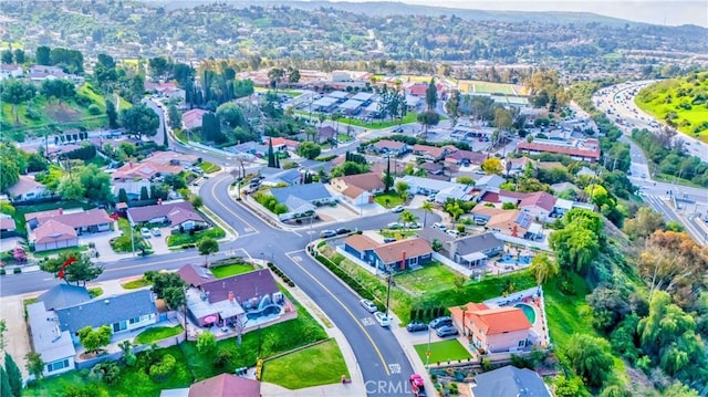 bird's eye view with a residential view