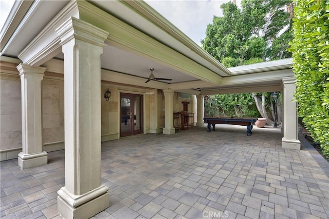 68340 Verano Rd, Cathedral City, CA 92234 - view of patio with ceiling fan